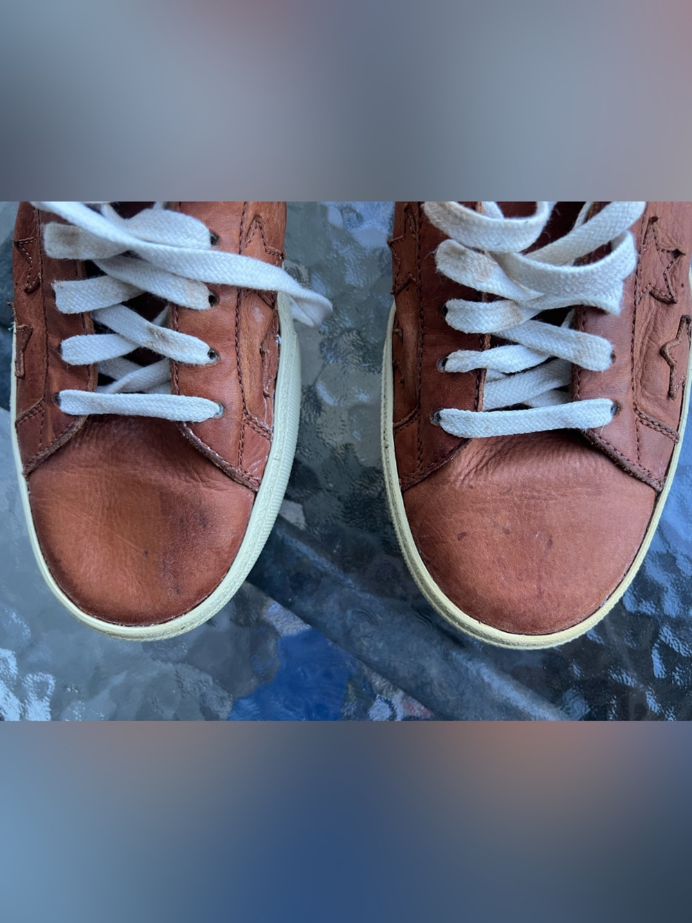 Saint Laurent Court Classic Tan Leather Star Sneakers - Size EU 40 (Insole 25,5) - Picture 11 of 11